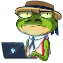 💻-Mr. Ribbit, Telegram Sticker