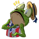 😨-Mr. Ribbit, Telegram Sticker