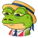 😔-Mr. Ribbit, Telegram Sticker