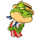 😒-Mr. Ribbit, Telegram Sticker