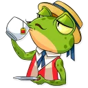 ☕-Mr. Ribbit, Telegram Sticker