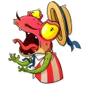 😡-Mr. Ribbit, Telegram Sticker
