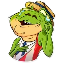 😂-Mr. Ribbit, Telegram Sticker
