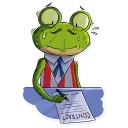 📝-Mr. Ribbit, Telegram Sticker