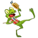 💃-Mr. Ribbit, Telegram Sticker