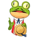 ☝-Mr. Ribbit, Telegram Sticker