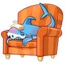 🤒-It's a Shark!, Telegram Sticker