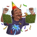 🥳-Snoop Dogg, Telegram Sticker