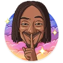 🤫-Snoop Dogg, Telegram Sticker
