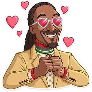 🥰-Snoop Dogg, Telegram Sticker