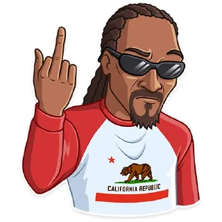 🖕-Snoop Dogg, Telegram Sticker