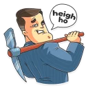 ⛏-Mr. Trader, Telegram Sticker