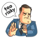 😑-Mr. Trader, Telegram Sticker