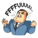 😫-Mr. Trader, Telegram Sticker