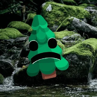 ☹️-Mr. Tree, Telegram Sticker