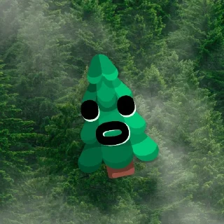 😮-Mr. Tree, Telegram Sticker