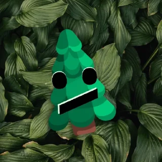 😐-Mr. Tree, Telegram Sticker