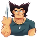 🖕-Wolverine, Telegram Sticker