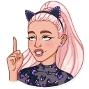 ☝️-Ariana Grande, Telegram Sticker