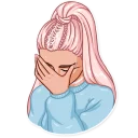 🤦‍♀️-Ariana Grande, Telegram Sticker