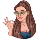 👌-Ariana Grande, Telegram Sticker