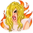 😡-Lady Gaga, Telegram Sticker