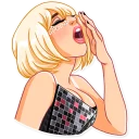 😴-Lady Gaga, Telegram Sticker