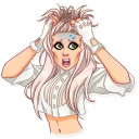 😱-Lady Gaga, Telegram Sticker