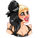 😃-Lady Gaga, Telegram Sticker