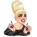 😁-Lady Gaga, Telegram Sticker