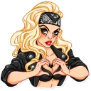 ❤️-Lady Gaga, Telegram Sticker