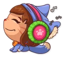 🎧-Ms Paws, Telegram Sticker