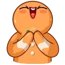 👏-Gingerbread Man, Telegram Sticker