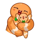 🤗-Gingerbread Man, Telegram Sticker