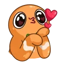 😘-Gingerbread Man, Telegram Sticker