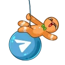 👋-Gingerbread Man, Telegram Sticker
