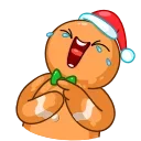 😂-Gingerbread Man, Telegram Sticker