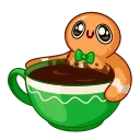 ☕️-Gingerbread Man, Telegram Sticker