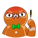😡-Gingerbread Man, Telegram Sticker