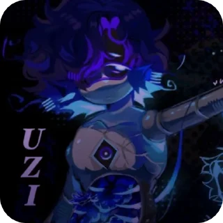🌟-†Uzi! Color!† | @yaroslavanr :: @fStikBot, Telegram Sticker