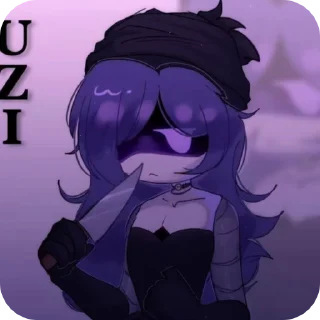 🌟-†Uzi! Color!† | @yaroslavanr :: @fStikBot, Telegram Sticker