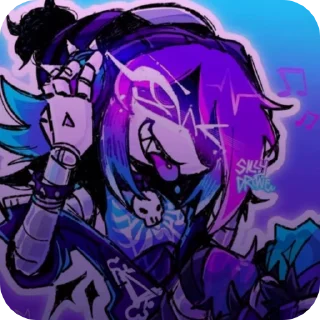 🌟-†Uzi! Color!† | @yaroslavanr :: @fStikBot, Telegram Sticker