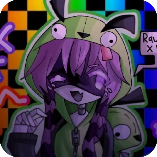 🌟-†Uzi! Color!† | @yaroslavanr :: @fStikBot, Telegram Sticker