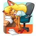 😴-Muri The Secretary, Telegram Sticker
