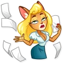 😑-Muri The Secretary, Telegram Sticker