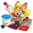 😤-Muri The Secretary, Telegram Sticker