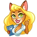 👍-Muri The Secretary, Telegram Sticker