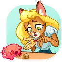 🐷-Muri The Secretary, Telegram Sticker