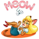 🐱-Muri The Secretary, Telegram Sticker