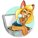 😬-Muri The Secretary, Telegram Sticker